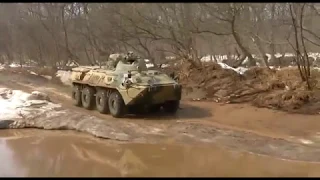 Обкатка новых бронетранспортёров БТР 82А/Armored personnel carrier BTR 82A