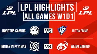 LPL Highlights ALL GAMES Week 1 Day 1 | LPL Summer Split 2024