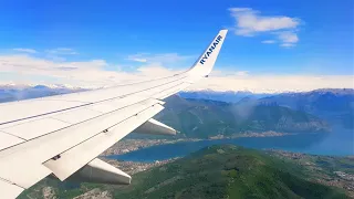 RYANAIR | Breathtaking Scenery at Bergamo + HARD LANDING