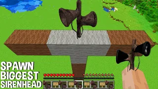 This is a SUPER SECRET WAY TO SPAWN BIGGEST SIRENHEAD in Minecraft TITAN