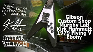 GIBSON Just released This UNREAL Kirk Hammett 1979 Flying V!! AND WE'VE GOT ONE!| Guitar Village