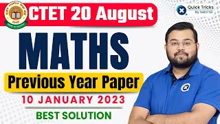 CTET 2023 | Maths Previous Year Paper with Best Solution | Maths by Sahil Sir