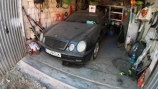 Mercedes CLK W208 200 Kompressor starting after a year and a half abandonated ,Beginn nach 1½ Jahren