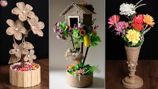 Best Collection!!.. 10 Jute Craft Decoration Idea || DIY Room Decor