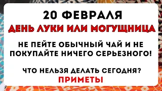 20 февраля, день Луки или Могущница, что нельзя делать сегодня, народные приметы #приметынасегодня