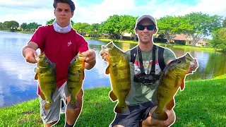 Fishing With Live Shiners For Big Peacock Bass (Fort Lauderdale, Florida)