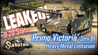 LEAKED!-ish 'Primo Victoria' Strv 81 Stats || World of Tanks