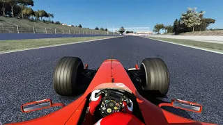 Ferrari F2004 on Circuit de Barcelona-Catalunya