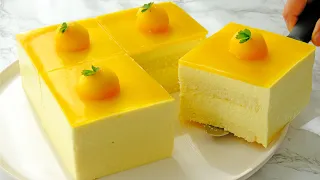 🥭🥭Mango Cheese Mousse Cake Recipe 6 inches｜芒果芝士慕斯蛋糕