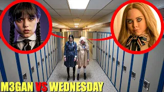 IF YOU EVER SEE WEDNESDAY ADDAMS VS M3GAN AT SCHOOL, RUN! (THEY HAD A HUGE SCHOOL FIGHT)