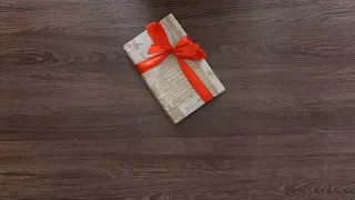 Wrapping a present without tape