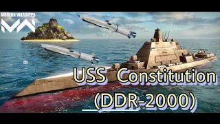 Modern Warships:USS Constitution II (DDR-2000)  first testing with X-51 Waverider in Action Gameplay