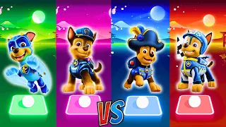 Paw Patrol | Chase Mighty Pup VS Chase Police Pup VS Chase Pirate VS Chase Racer | Tiles Hop