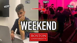 WEEKEND at BOSTON UNIVERSITY (Party, Gym, Snow, & MORE!)