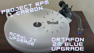 Project Rpm 1 Carbon ,upgraded with ortofon 2m blue and Acryl it platter