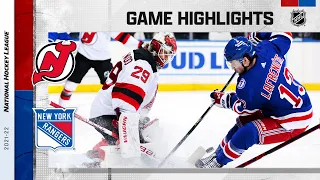 Devils @ Rangers 11/14/21 | NHL Highlights