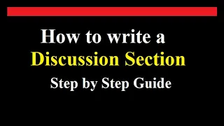 how to write a discussion section in a research paper | MEANING | step by step guide