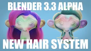 Easy Hair Styling with the New Hair System in Blender 3.3a | FREE DOWNLOAD