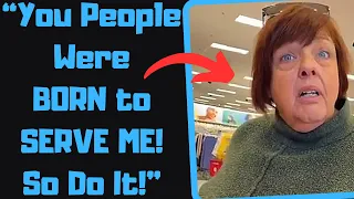 r/IDontWorkHereLady - Rich Karen Destroys Her Life by MAKING a Customer Obey Her!