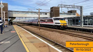 Trains at Peterborough (19/10/2022)