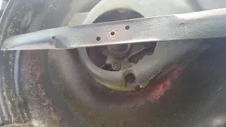 How to Sharpen & Balance a Mower Blade Poor Mans Method