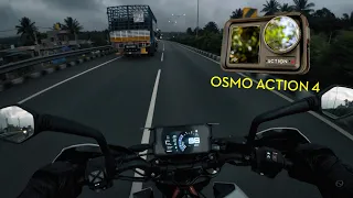 DJI Osmo action 4 | Low Light Performance | 10Bit Color | Good for Moto-vlogging?