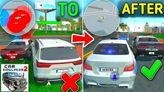 😱I DISABLED THE POLICE IN THE GAME! THE POLICE WILL NO LONGER CHASE YOU IN CAR SIMULATOR 2!