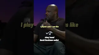 shaq finds David Beckham wallet