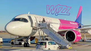 WIZZAIR A320neo FULL [4K] flight from Budapest to Milan MXP | Seat 4F