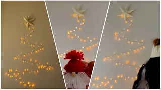 DIY Wall Christmas Tree - Fairy Light Christmas Tree 🎄✨🎅⭐️