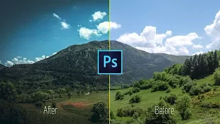 How to edit AMAZING LANDSCAPE PHOTOS with  Photoshop cc 2017