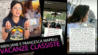 IL CLASSISMO DI IMEN JANE E FRANCESCA MAPELLI (riassuntone della polemica)