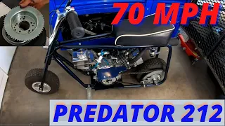 Minibike goes 70 MPH/Predator 212