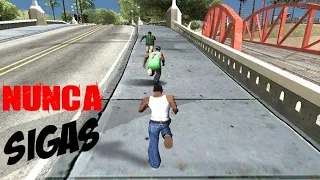 Nunca Sigas a la Banda Grove Street Families de GTA San andreas o te pasara esto!