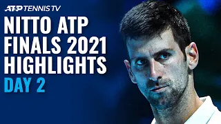 Djokovic vs Ruud & Tsitsipas vs Rublev | Nitto ATP Finals 2021 Highlights Day 2