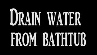 Bathtub water drain sound effect 1 (long version)