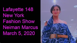 Lafayette 148 New York Fashion Show March 5, 2020