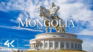 Mongolia 4k - Relaxing Music With Beautiful Natural Landscape - Amazing Nature