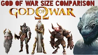 God of War Size Comparison | Biggest Monsters of God of War | Satisfying Video