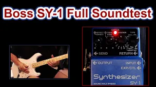 Boss SY-1 Full Soundtest - Guitar pedal synthesizer