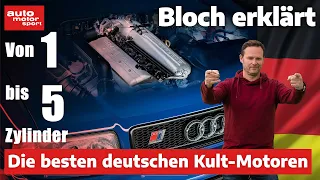 Von 1 bis 5 Zylinder: Die besten deutschen Kult-Motoren! - Bloch erklärt #195 | auto motor und sport