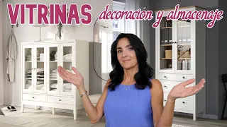 DECORAR CON VITRINAS / Dónde colocarlas / Usos / modelos IKEA