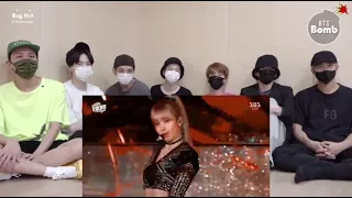 bts reaction to lisa kpop's Queen of stage presence