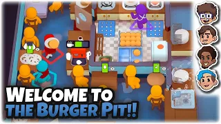 Welcome to the Burger Pit! | PlateUp! 4 Player Co-Op | ft. The Wholesomeverse