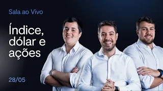 ANÁLISE TÉCNICA E DAY TRADE AO VIVO | Índice, Dólar e Ações | BTG Trader 28/05/2024