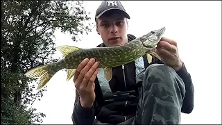 Canal Lure fishing for hard fighting pike