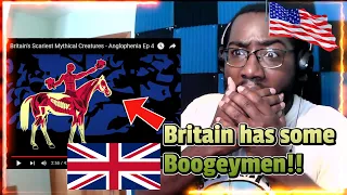 American Reacts to Britain's Scariest Mythical Creatures | BRITAIN HAS SOME CREEPY CREATURES!