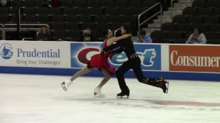 Elliana POGREBINSKY / Alex BENOIT practice SD  2017 U.S. Nationals