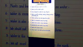 10 Lines Essay on save Water | save water Short essay