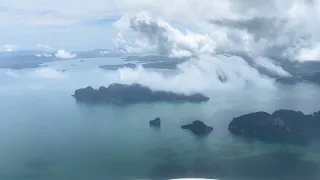 Qatar Airways, Landing at Phuket (HKT) international Airport